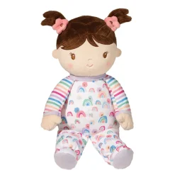 Isabelle Rainbow Stripe Soft Doll