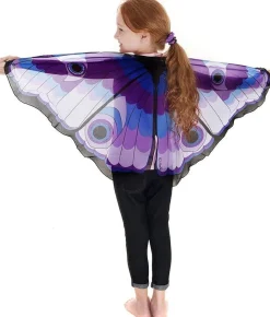 Purple Butterfly Fantasy Wings With Eyes