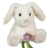 Rosie White Bunny With Flower Bouquet