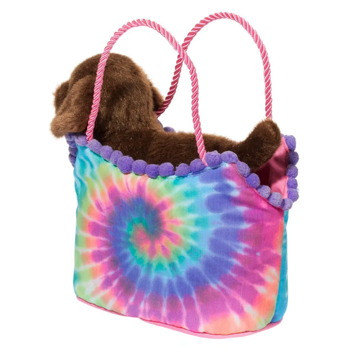 Tie Dye Sassy Sak With Chocolate Lab