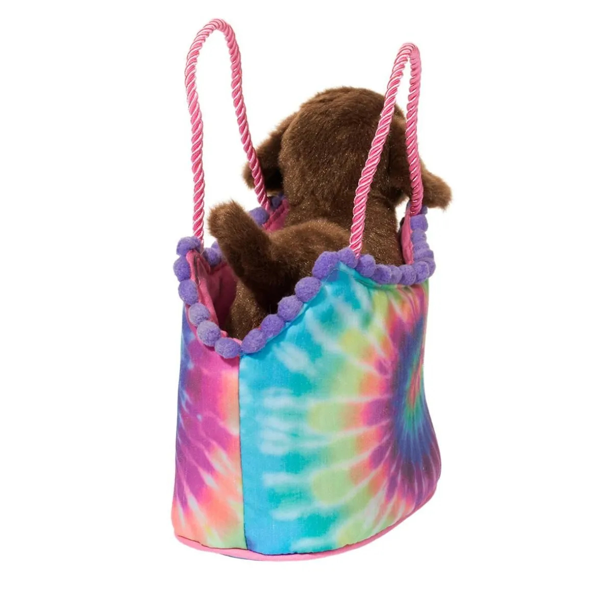 Tie Dye Sassy Sak With Chocolate Lab