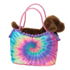 Tie Dye Sassy Sak With Chocolate Lab