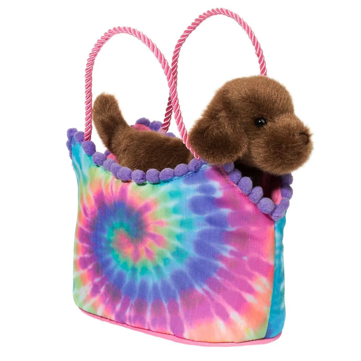 Tie Dye Sassy Sak With Chocolate Lab